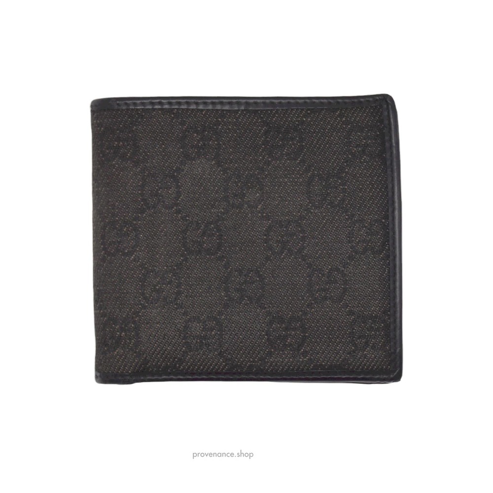 🔴 Gucci Bifold Wallet - Black GG Canvas